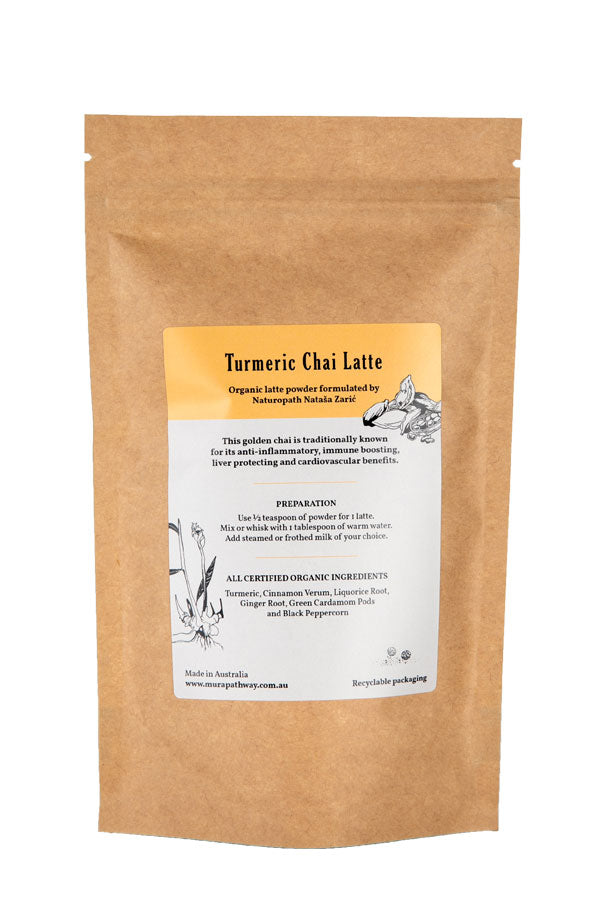 Turmeric Chai Latte Packaging Back