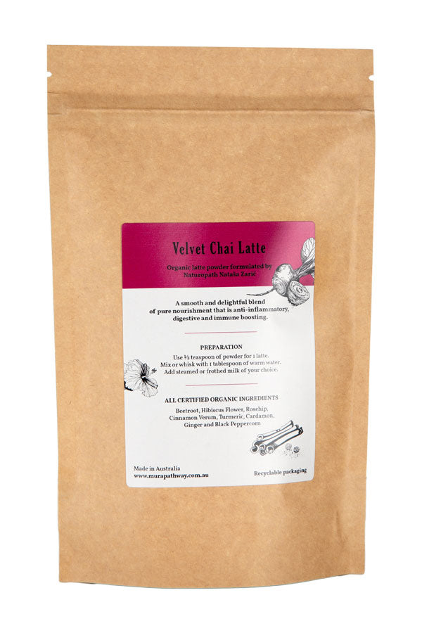 Velvet Latte Powder Back of packet